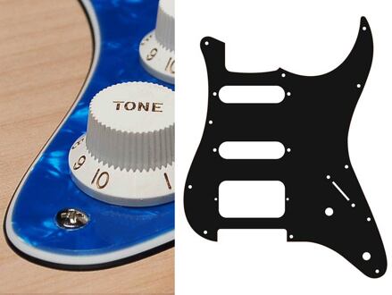 Boston ST-322-PBU slagplaat slagplaat, Stallion, 3 ply, pearlblue, SSH, 2 pot holes, 3-5 switch