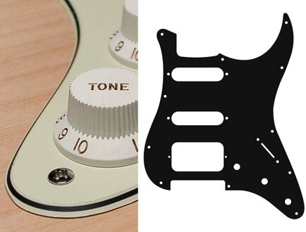 Boston ST-323-M slagplaat slagplaat, Stallion, 3 ply, mint green, SSH, 3 pot holes, 3-5 switch