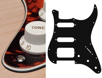 Boston ST-323-MO slagplaat slagplaat, Stallion, 3 ply, marble orange, SSH, 3 pot holes, 3-5 switch