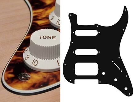 Boston ST-323-MY slagplaat slagplaat, Stallion, 3 ply, marble yellow, SSH, 3 pot holes, 3-5 switch