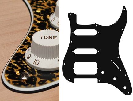 Boston ST-323-RP slagplaat slagplaat, Stallion, 3 ply, tiger pearl, SSH, 3 pot holes, 3-5 switch