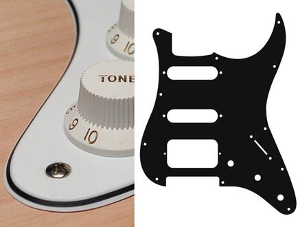 Boston ST-323-W slagplaat slagplaat, Stallion, 3 ply, white, SSH, 3 pot holes, 3-5 switch