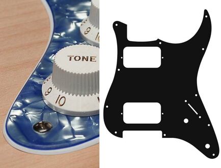 Boston ST-332-PV slagplaat slagplaat, Stallion, 3 ply, pearlviolet, HH, 2 pot holes, 3-5 switch