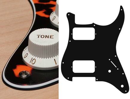 Boston ST-332-WCO slagplaat slagplaat, Stallion, 3 ply, wild cat orange, HH, 2 pot holes, 3-5 switch