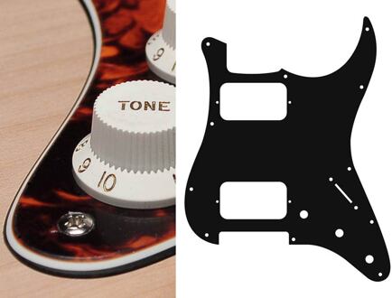 Boston ST-333-MO slagplaat slagplaat, Stallion, 3 ply, marble orange, HH, 3 pot holes, 3-5 switch