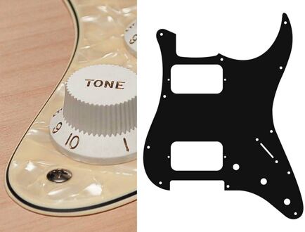 Boston ST-333-PC slagplaat slagplaat, Stallion, 3 ply, pearlcream, HH, 3 pot holes, 3-5 switch