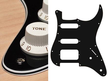 Boston ST-422-B slagplaat slagplaat, Stallion, 4 ply, black, SSH, 2 pot holes, 3-5 switch