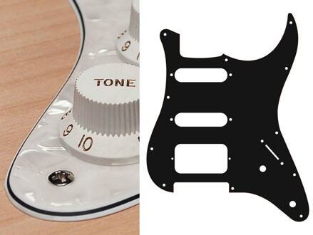 Boston ST-422-PW slagplaat slagplaat, Stallion, 4 ply, pearlwhite, SSH, 2 pot holes, 3-5 switch