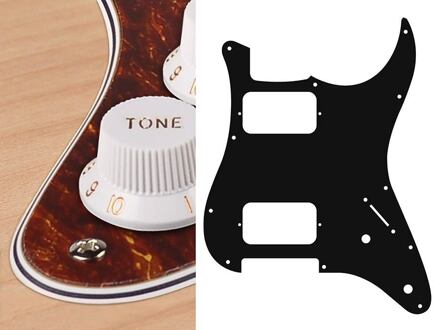 Boston ST-432-T slagplaat slagplaat, Stallion, 4 ply, tortoise, HH, 2 pot holes, 3-5 switch