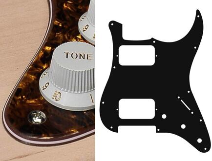 Boston ST-433-TBP slagplaat slagplaat, Stallion, 4 ply, tortoise brown pearl, HH, 3 pot holes, 3-5 switch