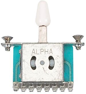 Boston SW-143-W lever switch 3-way, open model, 1 5/8 inch spacing, bolts included, with white cap