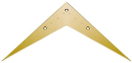 Boston T-100-G staartstuk voor electrische gitaar staartstuk voor electrische gitaar, V- model, goud