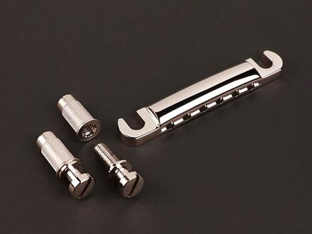 Boston T-70-AN staartstuk gitaar staartstuk gitaar, LP-model, nikkel, aluminium, met studs and anchors