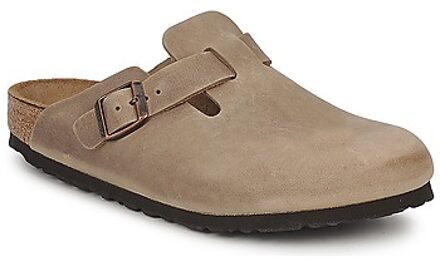 Boston Tabacco Brown narrow Fettleder Oiled Leather Unisex Pantoffels - Tabacco Brown - Maat 40