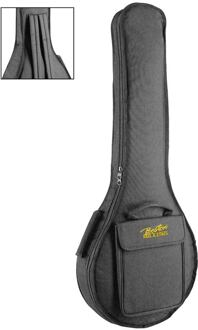 Boston TB-21 gigbag voor tenorbanjo of gitaarbanjo gigbag voor tenorbanjo of gitaarbanjo, hoogte: 100 cm., 21 mm. gevoerd nylon, zwart