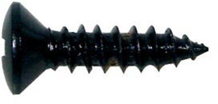 Boston TS-01-B screw, 3x12mm, 12pcs, oval countersunk, tapping, for pickguard, black