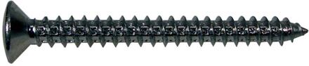 Boston TS-03-B screw, 4x45mm, 12pcs, oval countersunk, tapping, for neck mount, black