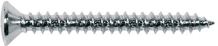 Boston TS-04-C screw, 4,5x45mm, 12pcs, oval countersunk, tapping, for neck mount, chrome