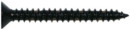 Boston TS-05-B screw, 3,5x25mm, 12pcs, flat countersunk, tapping, black