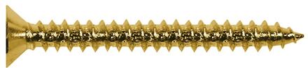 Boston TS-05-G screw, 3,5x25mm, 12pcs, flat countersunk, tapping, gold