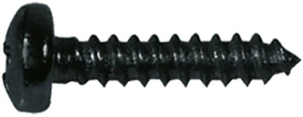 Boston TS-14-B screw, 2,2x6,5mm, 12pcs, dome head, tapping, for trussrod cover and tuners short, black