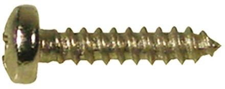 Boston TS-14-M screw, 2,2x6,5mm, 12pcs, dome head, tapping, for trussrod cover and tuners short, brass