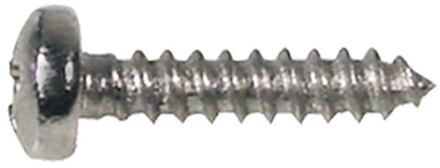 Boston TS-14-N screw, 2,2x6,5mm, 12pcs, dome head, tapping, for trussrod cover and tuners short, nickel