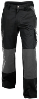 BOSTON Tweekleurige Werkbroek met kniestukken [200426] Zwart/Grijs - NL:48 BE:42 PLUS