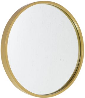 Boston wandspiegel rond - Goud - Metaal - Ø35cm - Industrieel