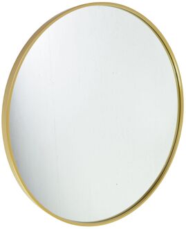 Boston wandspiegel rond - Goud - Metaal - Ø75cm - Industrieel