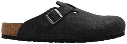 Boston Wool Felt Clogs - Pantoffels antraciet - EU 44