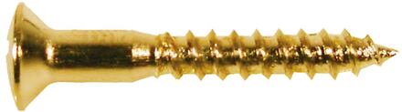 Boston WS-04-G screw, 3,5x25mm, 12pcs, oval countersunk, gold