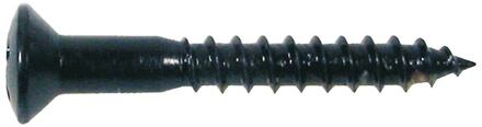 Boston WS-14-B screw, 2,4x16mm, 12pcs, oval countersunk, for HB pu ring long, black