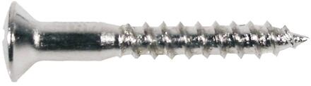 Boston WS-14-C screw, 2,4x16mm, 12pcs, oval countersunk, for HB pu ring long, chrome