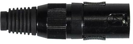 Boston XLR-1-MVBK xlr plug. male xlr plug. male, 3-polig, geheel zwart