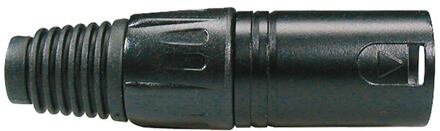 Boston XLR-3-MVBK xlr plug xlr plug, male, 3-polig, zwart, zwarte kabel huls