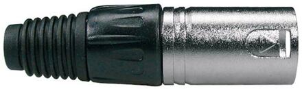 Boston XLR-5-MV xlr plug xlr plug, male, 5-polig, nikkel, zwarte kabel huls