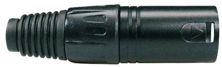 Boston XLR-5-MVBK xlr plug xlr plug, male, 5-polig, zwart, zwarte kabel huls