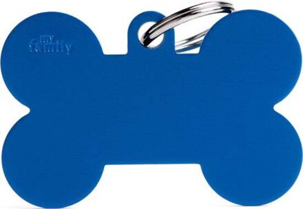 Bot - Hondenpenning - Blauw - XL - 48x31 mm