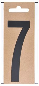 Boten plakcijfer 7 zwart 10 cm