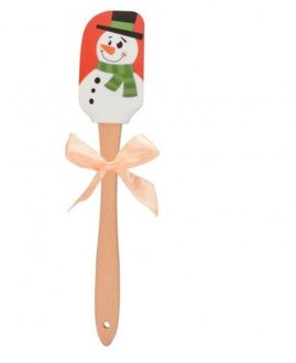 Boter Siliconen Spatel Beuken Houten Handvat Keuken Bakken Tool Christmas