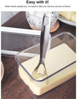 Botervloot Box Container Kaas Server Afdichting Opslag Keeper Lade Met Deksel Keuken Servies Voor Thuis Snijden Voedsel Boter Doos