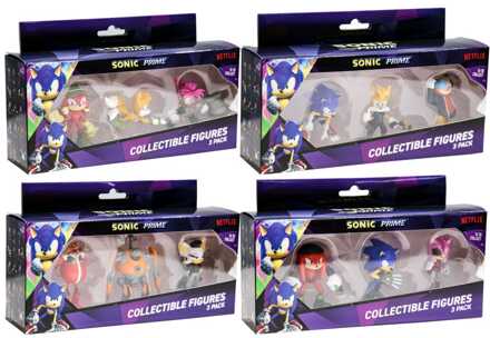 BOTI Sonic Prime Action Figures 3-Pack Figures 6 cm Assortment (12)