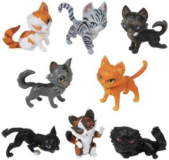 BOTI Warrior Cats Mini Figures Blind Box Mystery Figures Series 1 6 cm Display (12)