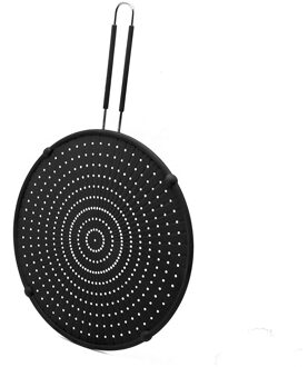 Botique-Olie Splash Bescherming Voor Koken En Koekenpan, Door Stoppen Hete Olie Splash, Zwart