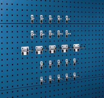 Bott Gereedschaphouder-assortiment | BxH mm | 15 haken/10 klemmen 25-delig | 1 stuk - 14030210 14030210