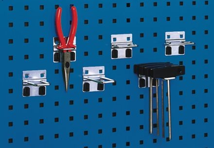 Bott U-houder | B63xD42 mm | verzinkt | geschikt voor geperforeerde platen | 5 stuks in zak - 14010017 14010017