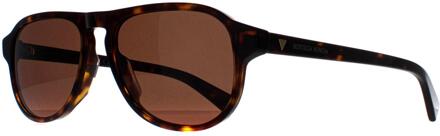 Bottega Veneta Aviator Unisex Havana Bruin BV1292S - maat