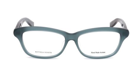 Bottega Veneta Bv0183o Rechthoekige Zonnebril Grijs - maat Donkergrijs