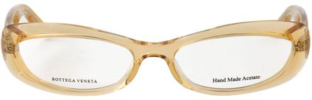 Bottega Veneta Bv0209oa Ovale Bril Amber Beige - One Size